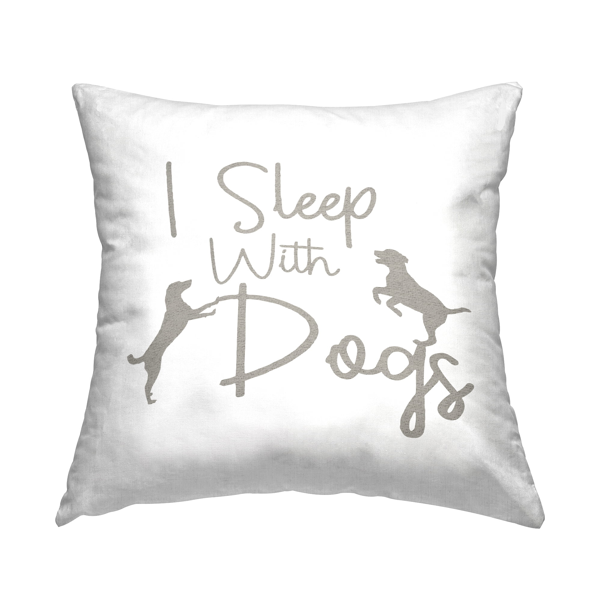Stupell Industries I Sleep With Dogs Funny Pet Printed Throw Pillow Design by Lil' Rue