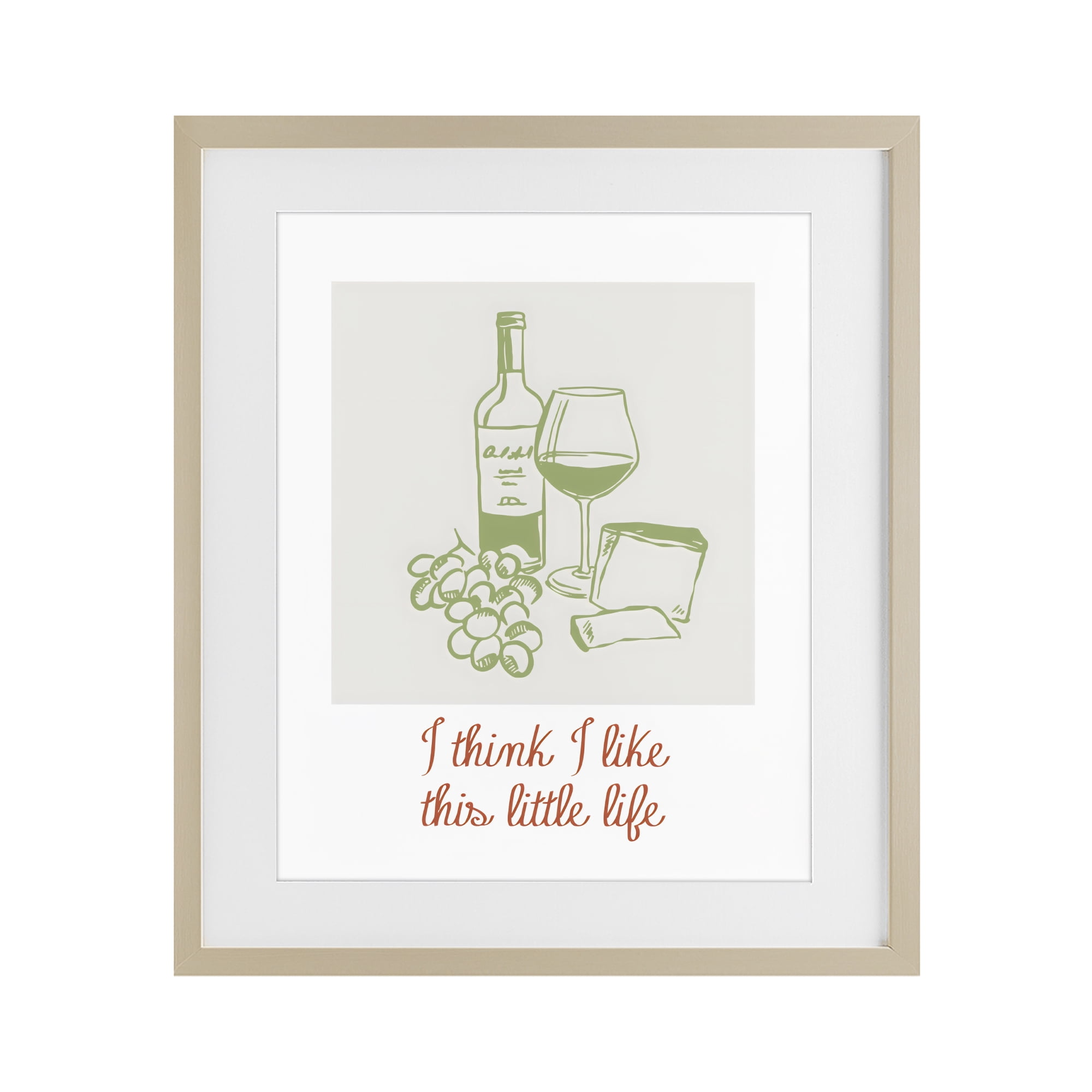 Stupell Industries I Think I Like This Little Life Birch Framed Print Under Glass, design by The Prints Vibe