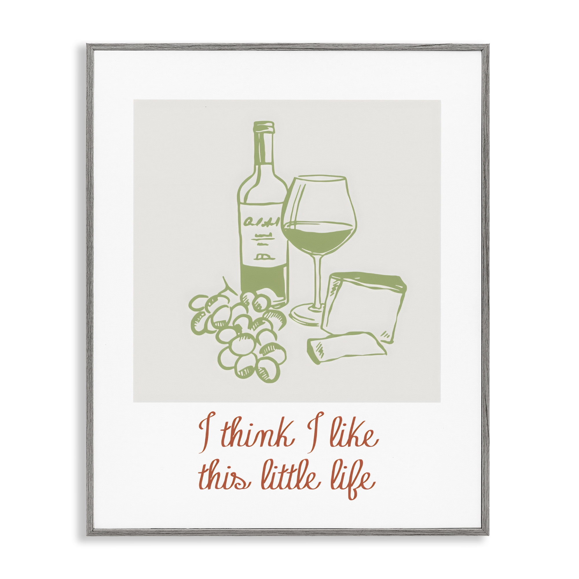 Stupell Industries I Think I Like This Little Life Gray Framed Giclee Art, design by The Prints Vibe