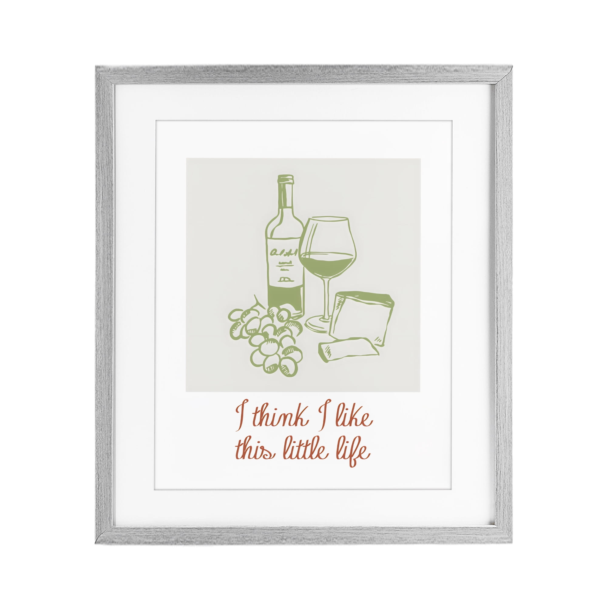 Stupell Industries I Think I Like This Little Life Gray Framed Print Under Glass, design by The Prints Vibe
