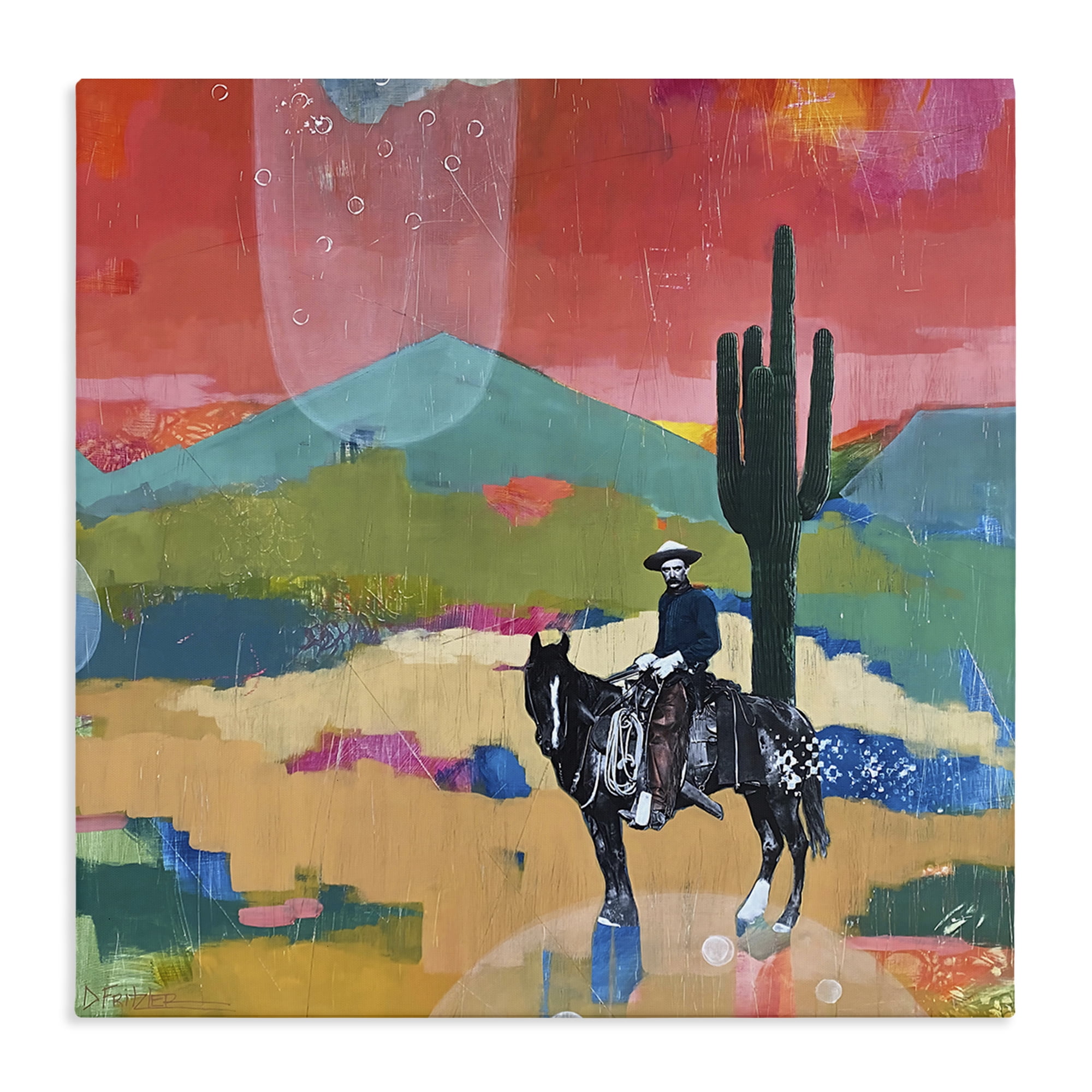 Stupell Industries I Used To Be A Cowboy Canvas Wall Art, design by Dianna Fritzler