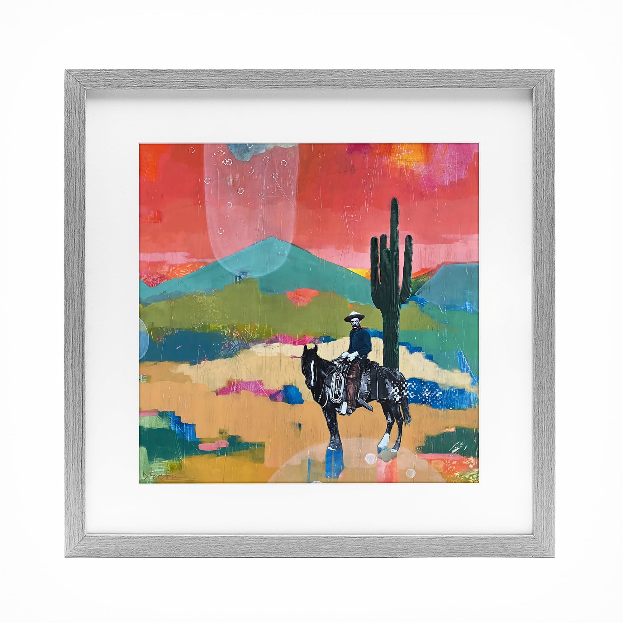Stupell Industries I Used To Be A Cowboy Gray Framed Print Under Glass, design by Dianna Fritzler