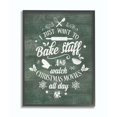 thumbnail image 1 of Stupell Industries I Want To Bake Stuff Christmas Holiday Green Word DesignFramed Wall Art By Artist Jo Moulton, 1 of 3