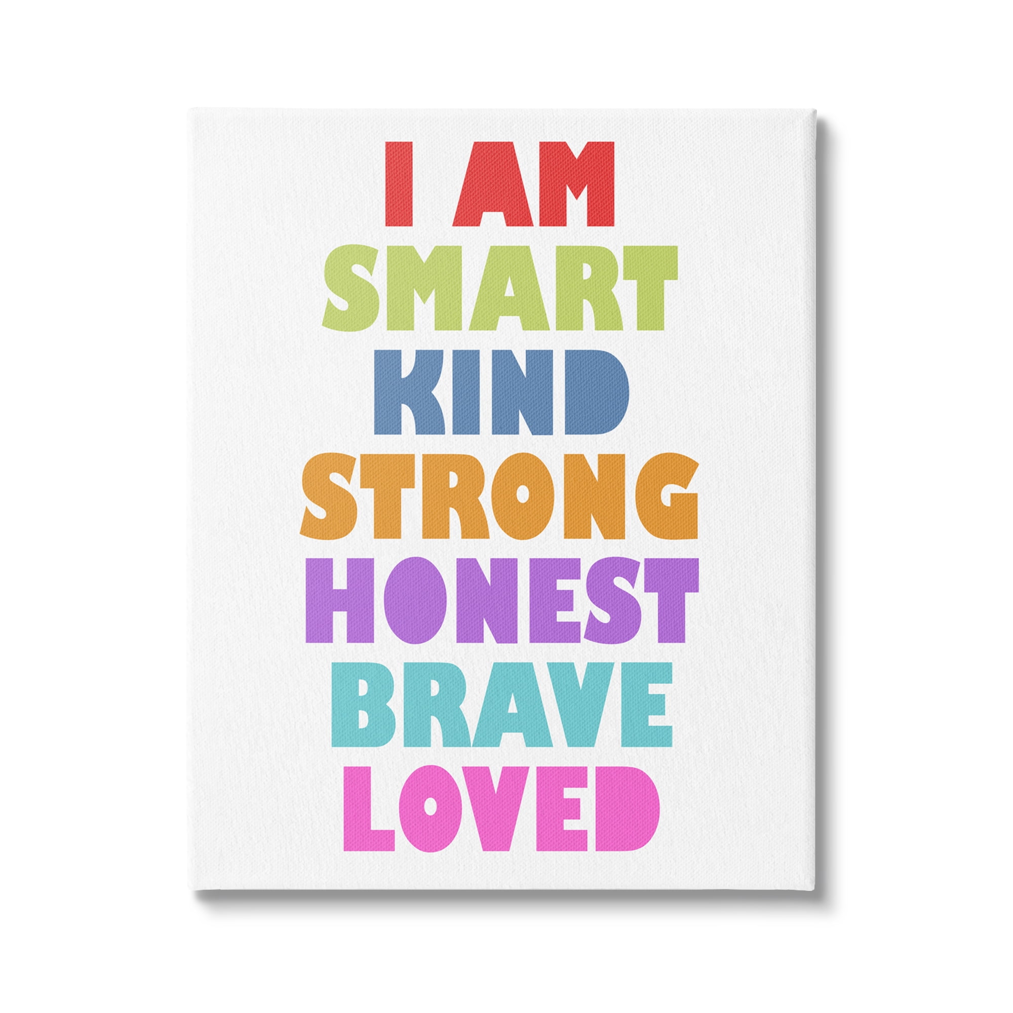 Stupell Industries I am Smart Self Worth Reassuring Text Sign,30 x 40, Design by Ann Bailey