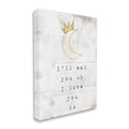 thumbnail image 1 of Stupell Industries I'll Eat You Up Phrase Crescent Moon with Crown Literature & Film Painting Gallery Wrapped Canvas Print Wall Art, 24 x 30, 1 of 6