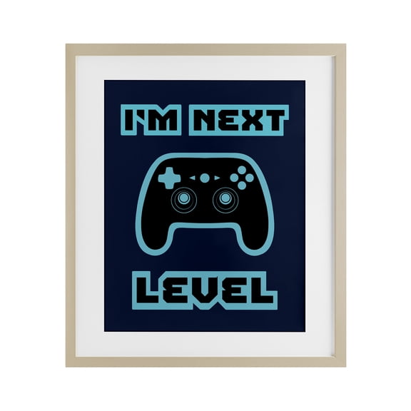 Stupell Industries I'm Next Level Retro Birch Framed Print Under Glass, design by Marcus Prime