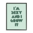 thumbnail image 1 of Stupell Industries I'm Sexy And I Grow It Gardening Plant Humor Framed Wall Art, 24 x 30, Design by Lil' Rue, 1 of 5
