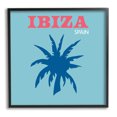 thumbnail image 1 of Stupell Industries Ibiza Palm Tree Silhouette Graphic Art Black Framed Art Print Wall Art, Design by The Saturday Evening Post, 1 of 7