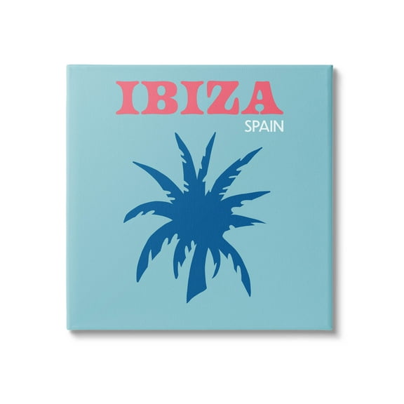Stupell Industries Ibiza Palm Tree Silhouette Graphic Art Gallery Wrapped Canvas Print Wall Art, Design by The Saturday Evening Post
