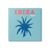 Stupell Industries Ibiza Palm Tree Silhouette Graphic Art Gallery Wrapped Canvas Print Wall Art, Design by The Saturday Evening Post