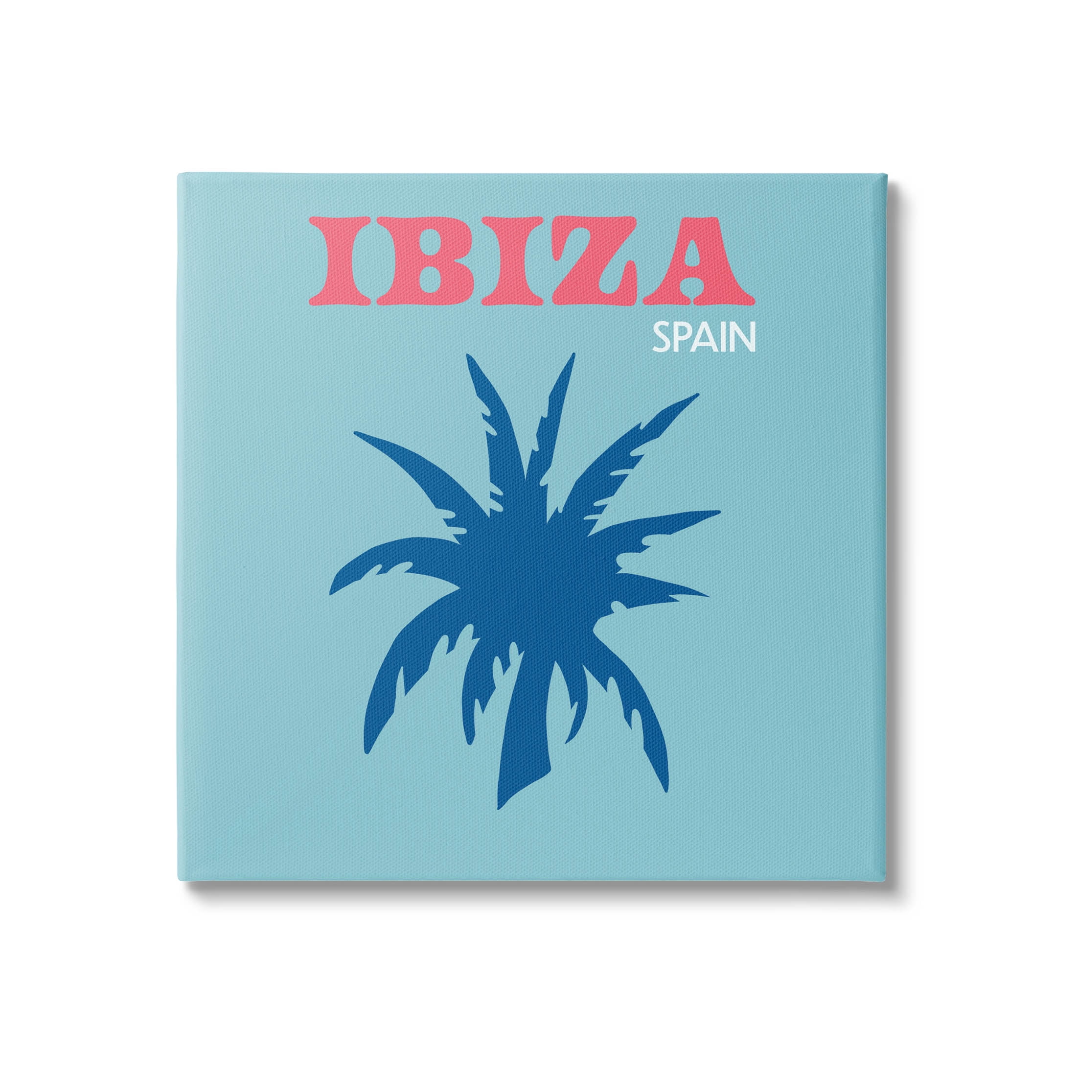 Stupell Industries Ibiza Palm Tree Silhouette Graphic Art Gallery Wrapped Canvas Print Wall Art, Design by The Saturday Evening Post