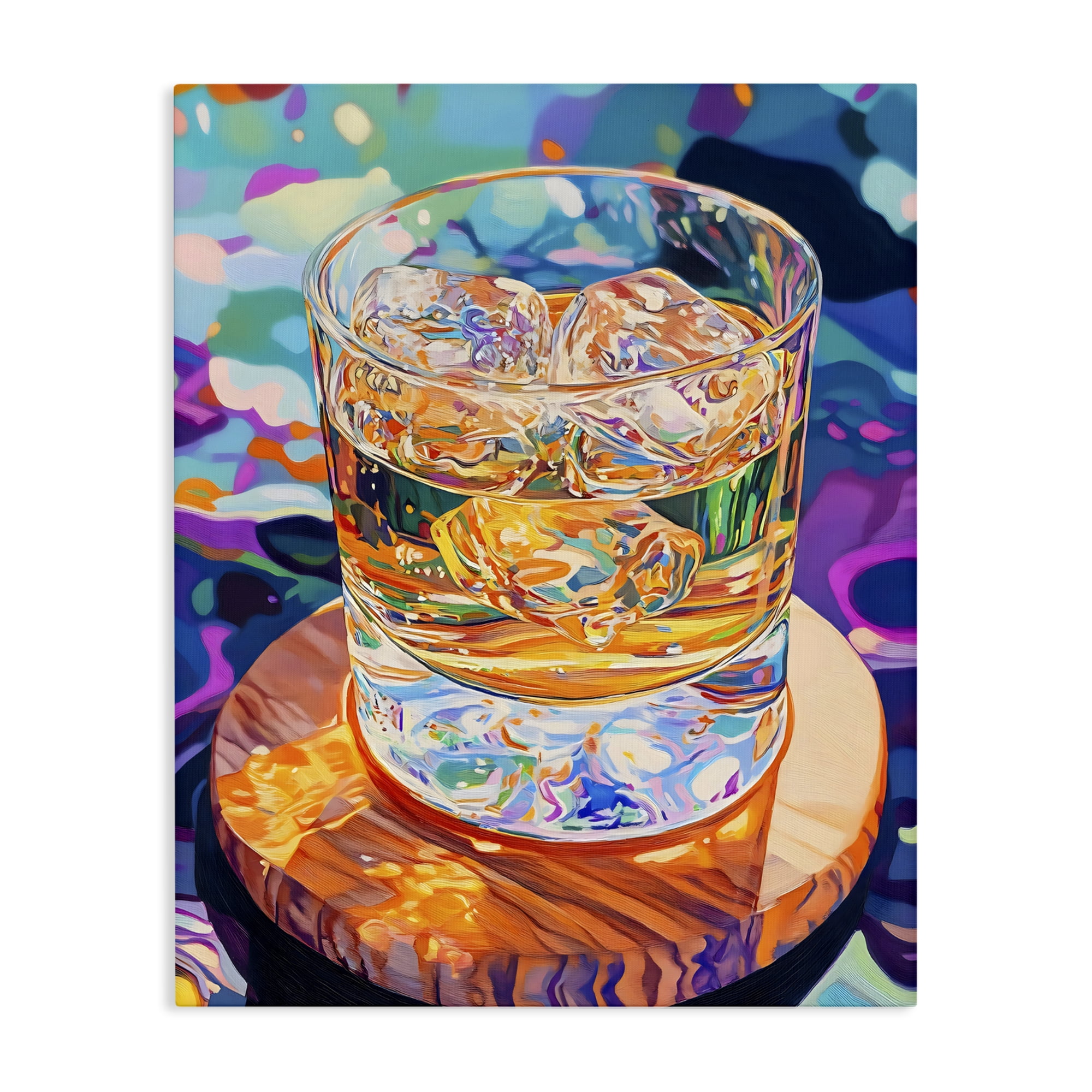 Stupell Industries Ice Cold Glass Reflections Canvas Wall Art, design by Creative Studio