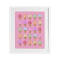 thumbnail image 1 of Stupell Industries Contemporary Ice Cream Candies on Pink White Framed Print Under Glass, 13 x 16, by LISH Creative, 1 of 8