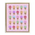 thumbnail image 1 of Stupell Industries Contemporary Ice Cream Shaped Candies Gold Floating Frame Canvas Art, 17 x 21, by LISH Creative, 1 of 8