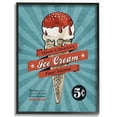 thumbnail image 1 of Stupell Industries Ice Cream Vintage Comic Book Blue Red Design Framed Wall Art by Ester Kay, 1 of 5
