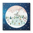 thumbnail image 1 of Stupell Industries Ice Skating Christmas Snow Scene Holiday Painting Gallery Wrapped Canvas Print Wall Art, 1 of 5