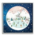 thumbnail image 1 of Stupell Industries Ice Skating Christmas Snow Scene Holiday Painting Gray Framed Art Print Wall Art, 1 of 7