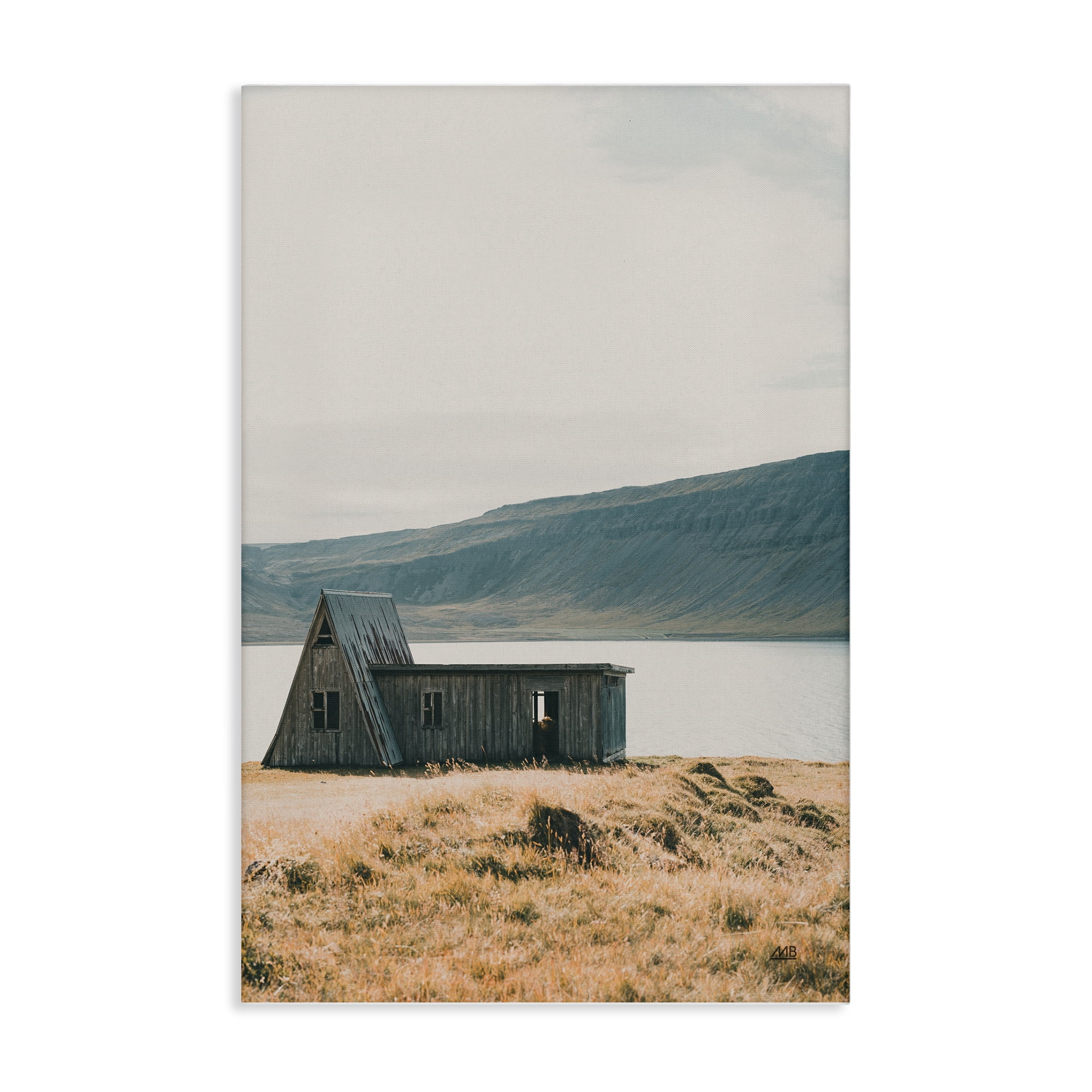 Stupell Industries Iceland Shore Cottage Landscape & Nature Photography Wrapped Canvas Art Print Wall Art, 16 x 24