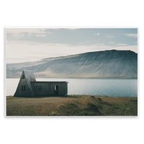 Stupell Industries Icelandic Mountain Shore Landscape & Nature Photography Unframed Art Print Wall Art, 15 x 10