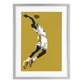 thumbnail image 1 of Stupell Industries Modern Iconic Basketball Dunk Gray Framed Print Under Glass, 14 x 20, by Ray Powers, 1 of 8