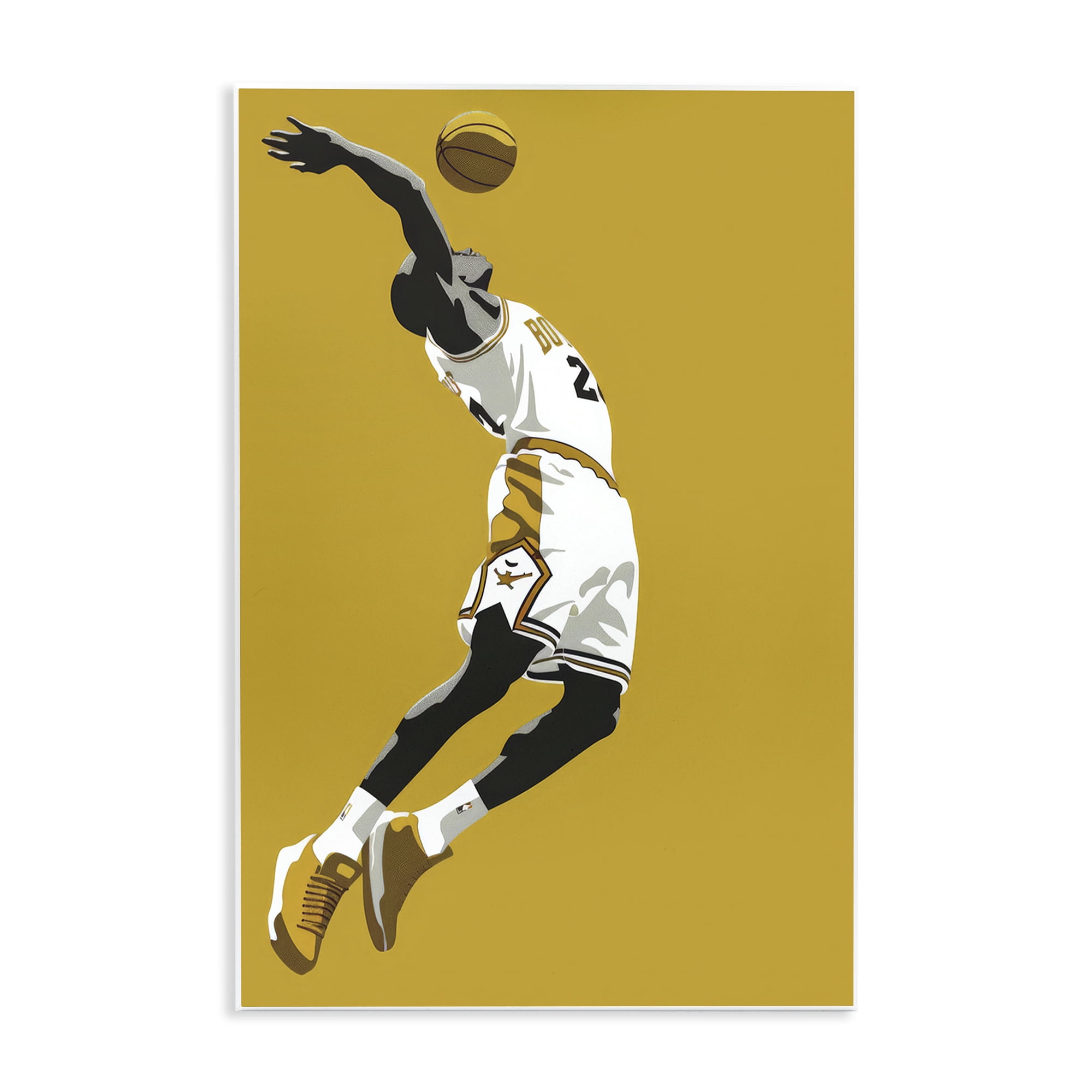 Stupell Industries Iconic Basketball Dunk Wall Plaque Art, design by Ray Powers