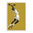 thumbnail image 1 of Stupell Industries Modern Iconic Basketball Dunk White Framed Giclee Art, 16 x 24, by Ray Powers, 1 of 8