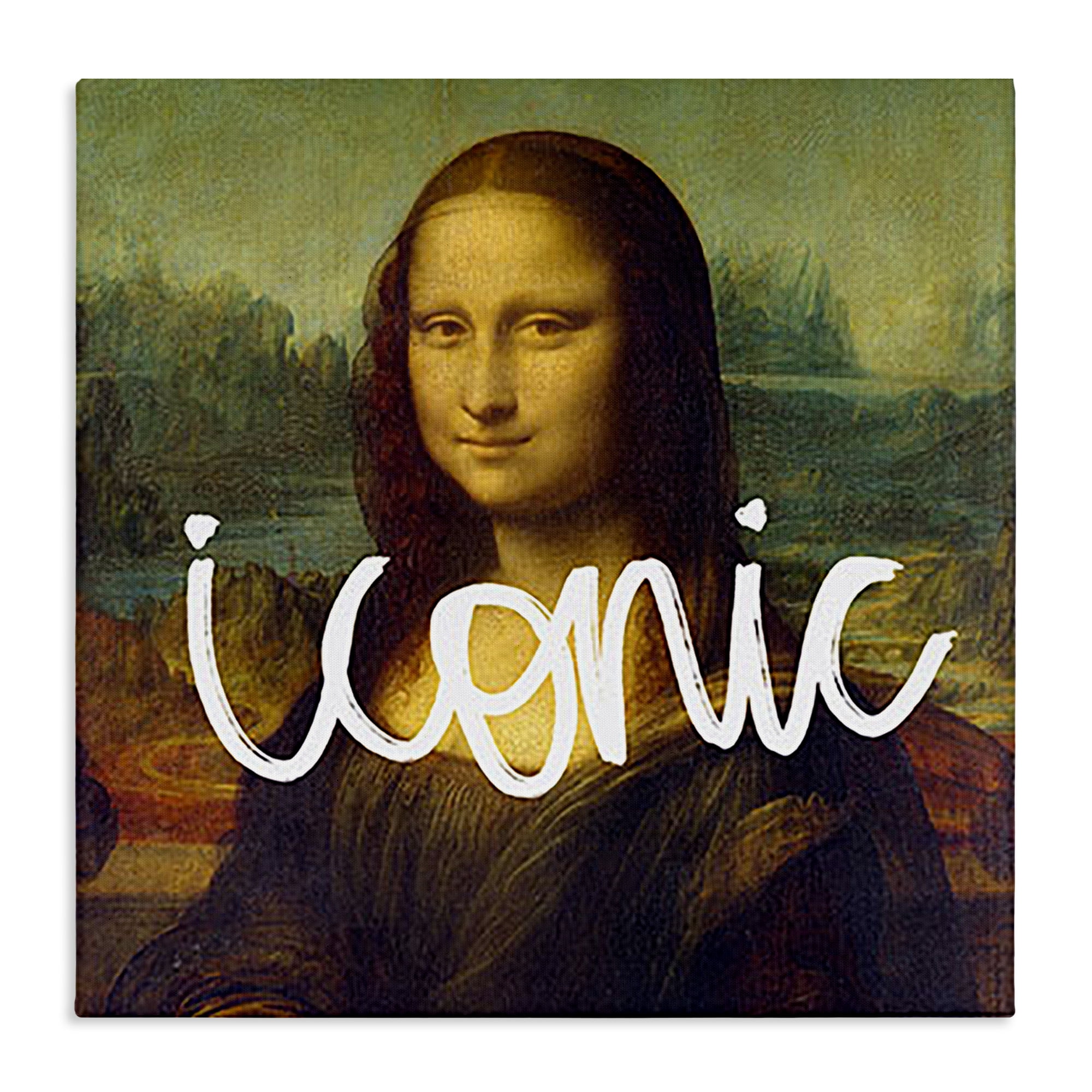 Stupell Industries Iconic Classical Portrait Novelty & Humor Painting Wrapped Canvas Art Print Wall Art, 30 x 30