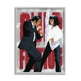 thumbnail image 1 of Stupell Industries Iconic Dancing Movie Scene Famous Actors Red Title Modern Painting Gray Framed Art Print Wall Art, 24 x 30, Design by Ros Ruseva, 1 of 7