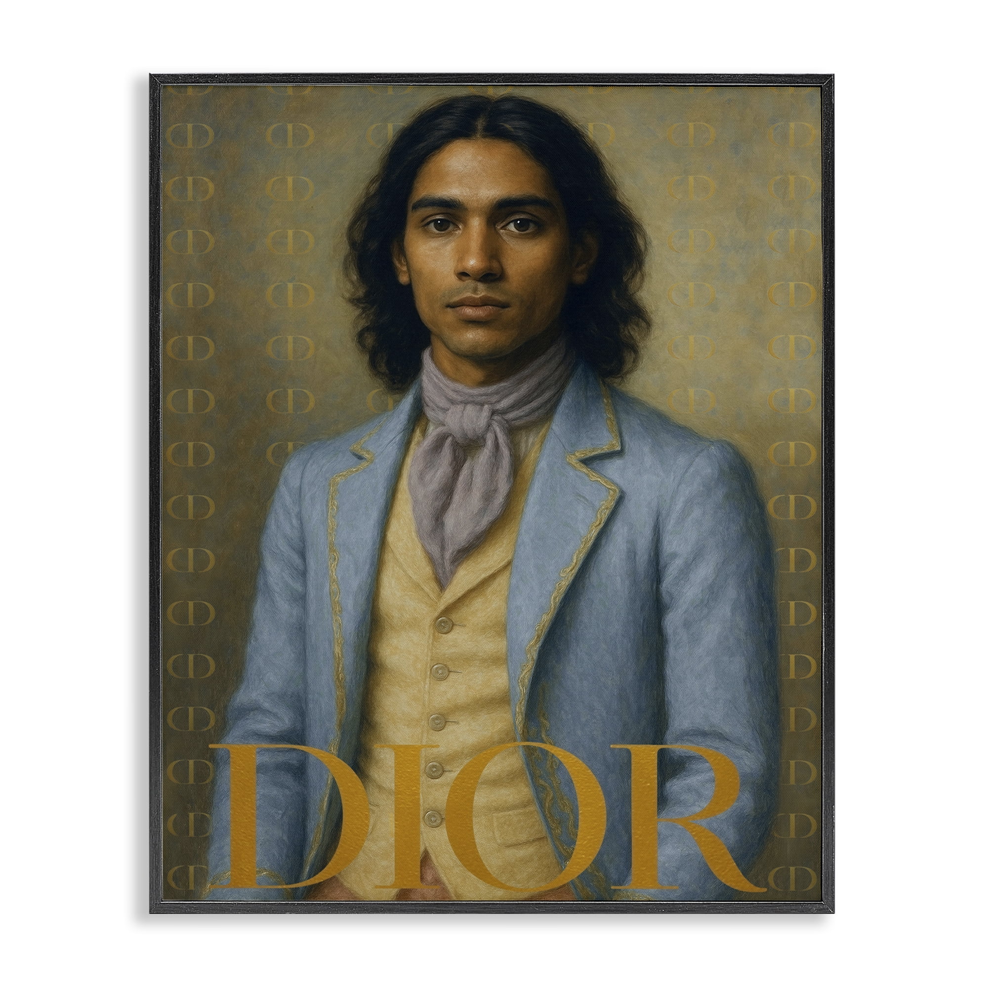 Stupell Industries Iconic Gentleman Fashion Black Framed Giclee Art, design by Grotto Studios