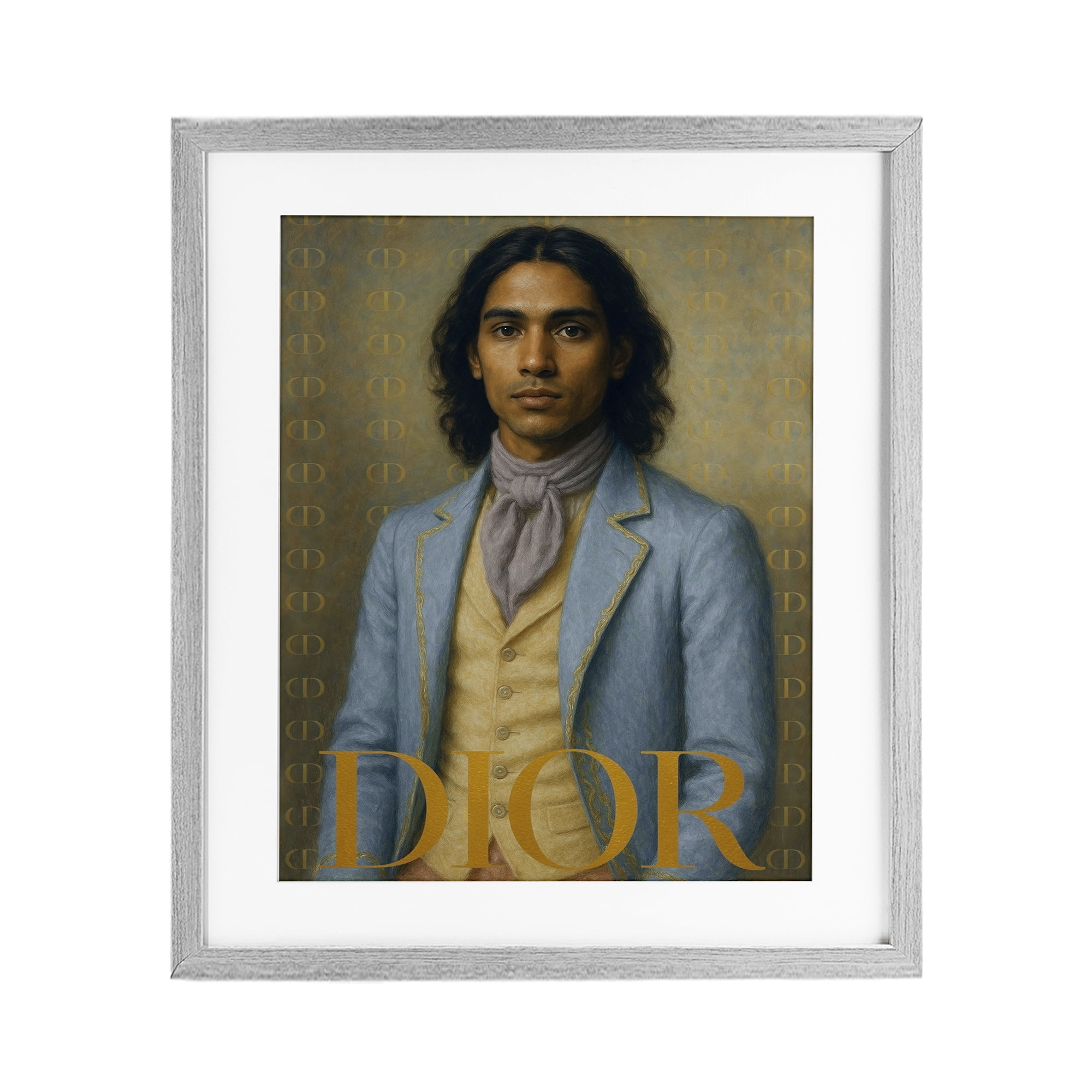 Stupell Industries Iconic Gentleman Fashion Gray Framed Print Under Glass, design by Grotto Studios