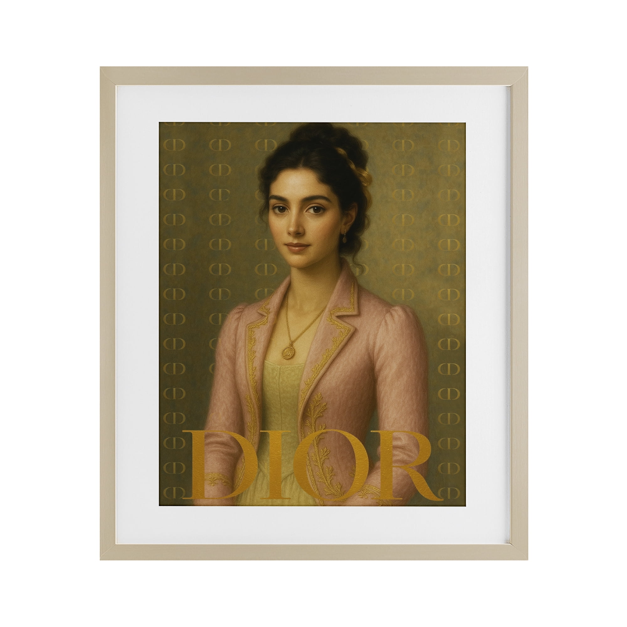 Stupell Industries Iconic Gentlewoman Fashion Birch Framed Print Under Glass, design by Grotto Studios