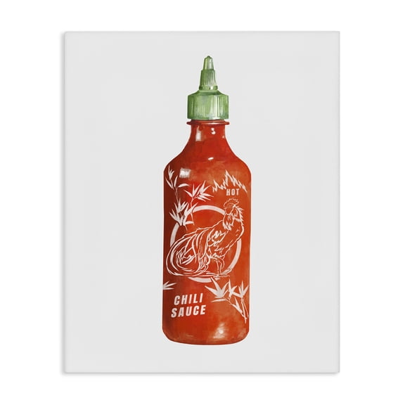 Stupell Industries Iconic Hot Sauce Bottle Canvas Wall Art, design by Rylen McNett