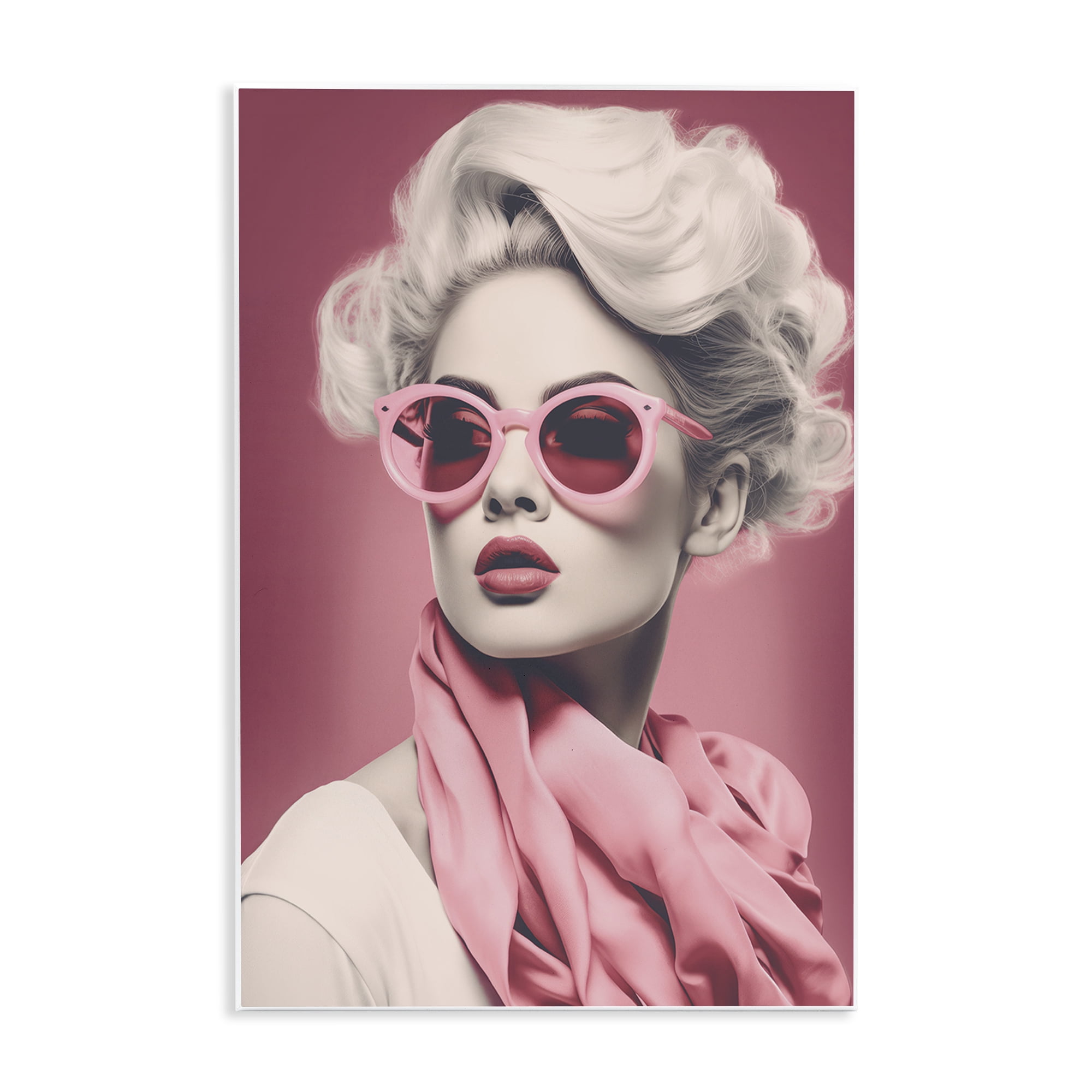 Stupell Industries Iconic Retro Chic Portrait Wall Plaque Art, design by Andrea Haase