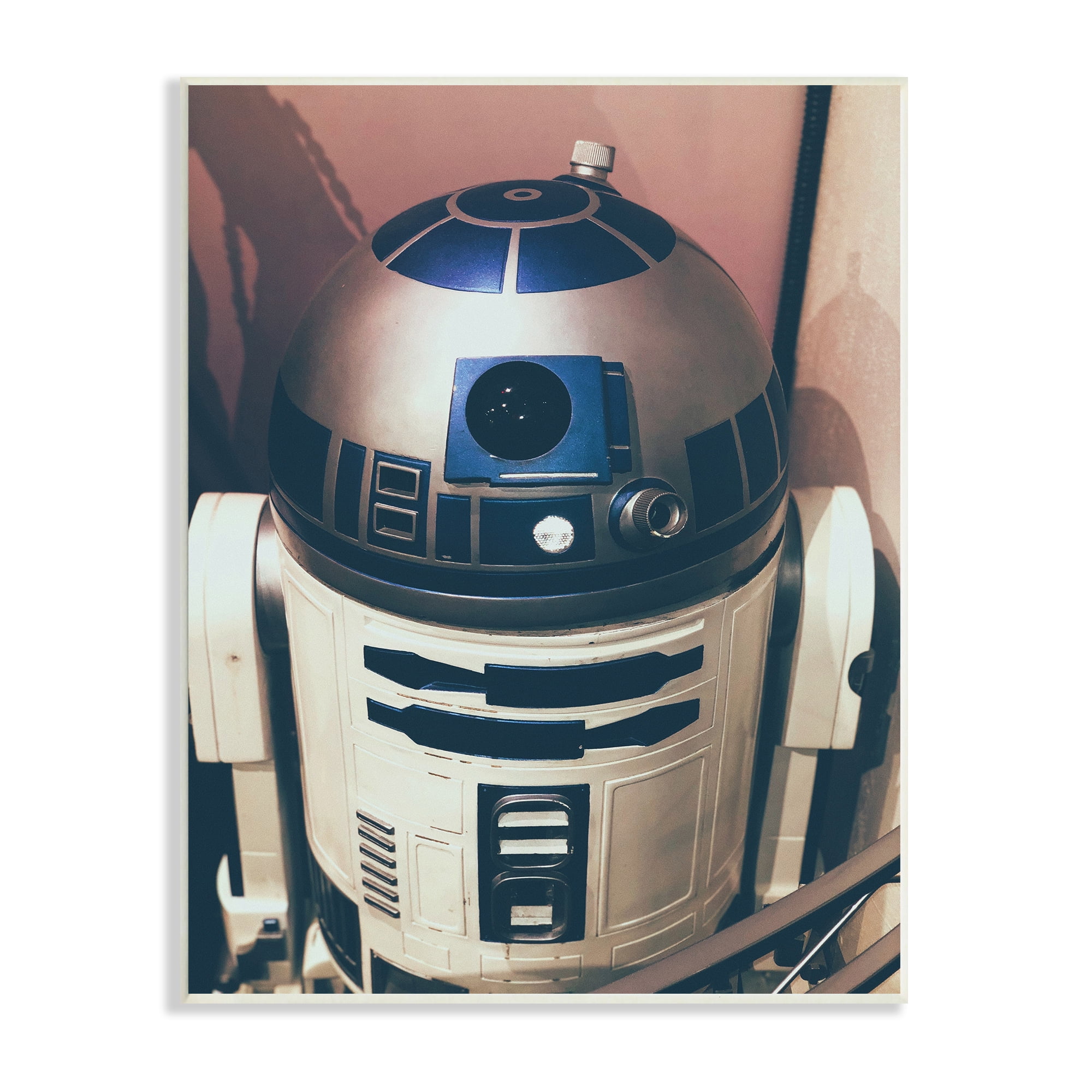 Stupell Industries Iconic Retro Sci-fi Space Robot Blue White, 10 x 15, Designed by Nice Nshuti