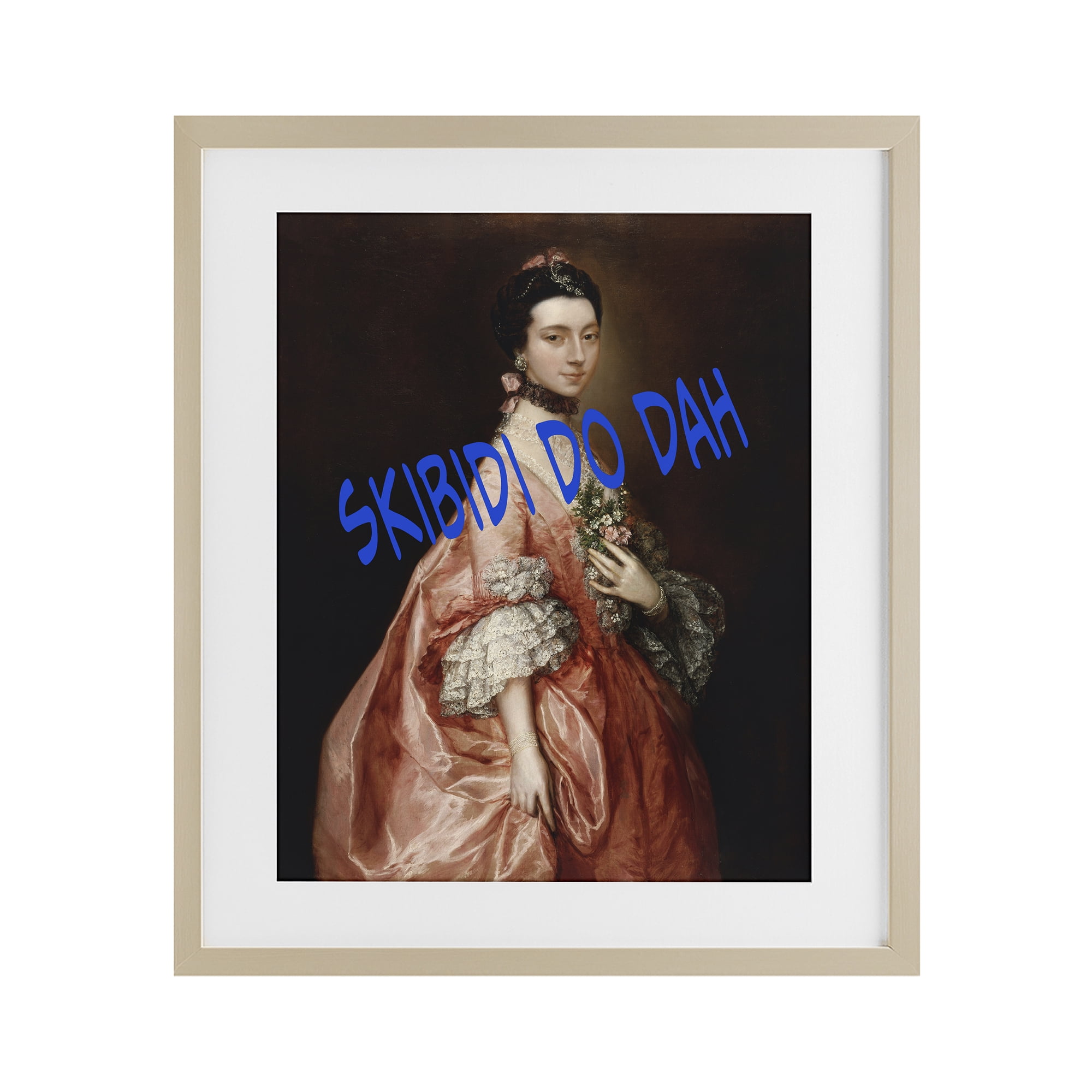 Stupell Industries Iconic Skibidi Do Dah Birch Framed Print Under Glass, design by Grotto Studios