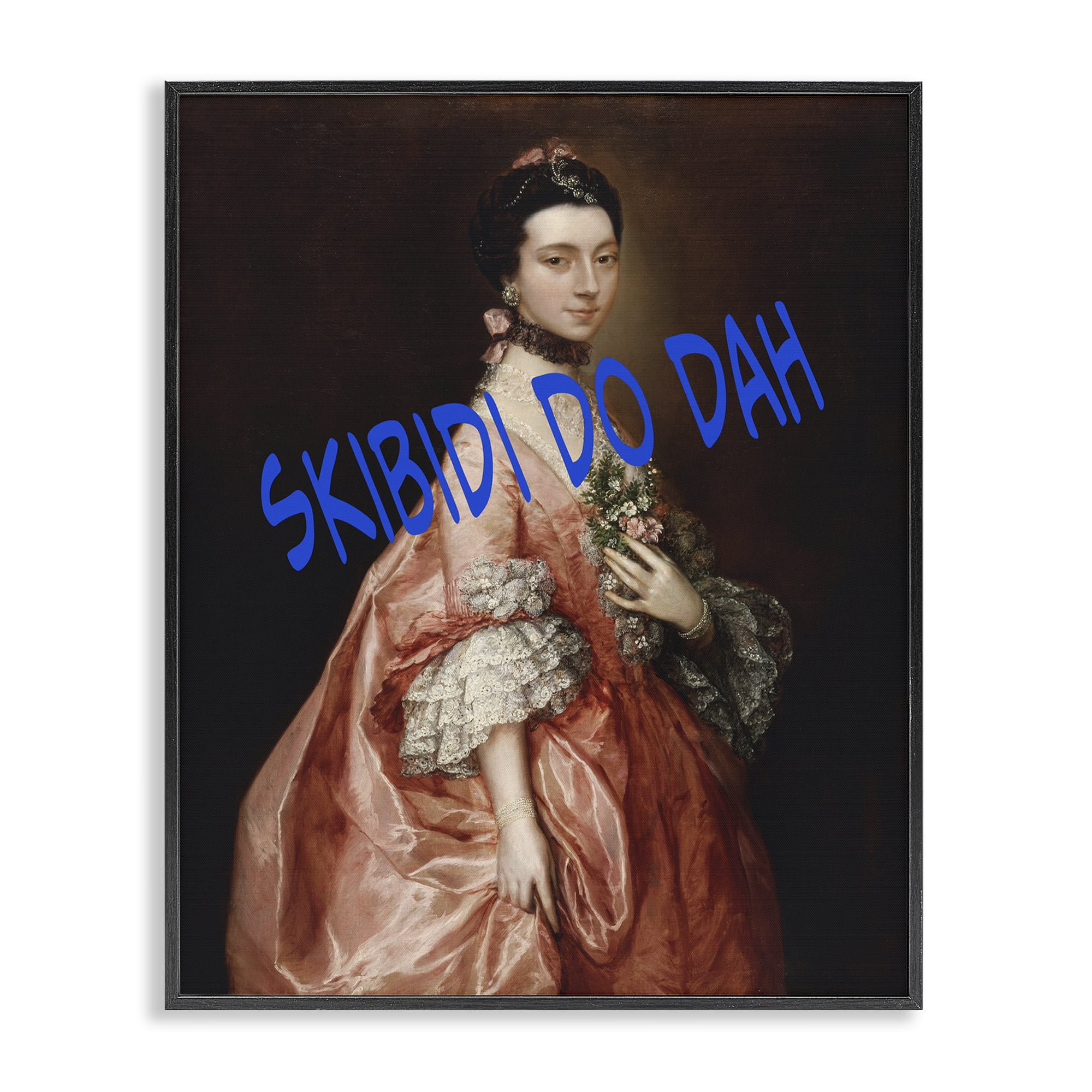 Stupell Industries Iconic Skibidi Do Dah Black Framed Giclee Art, design by Grotto Studios