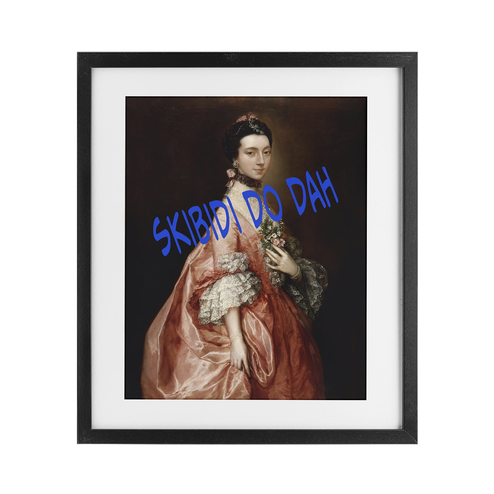 Stupell Industries Iconic Skibidi Do Dah Black Framed Print Under Glass, design by Grotto Studios