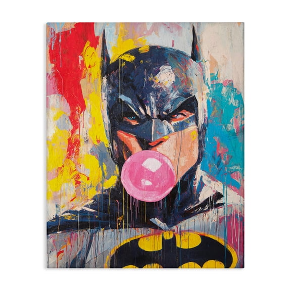 Iconic Street Hero with Bubblegum Canvas Art, 24 x 30, Made In USA
