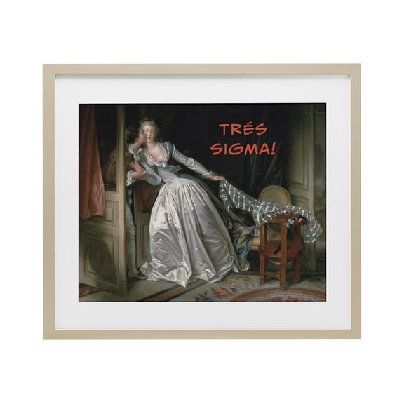 Stupell Industries Iconic Tres Sigma Birch Framed Print Under Glass, design by Grotto Studios