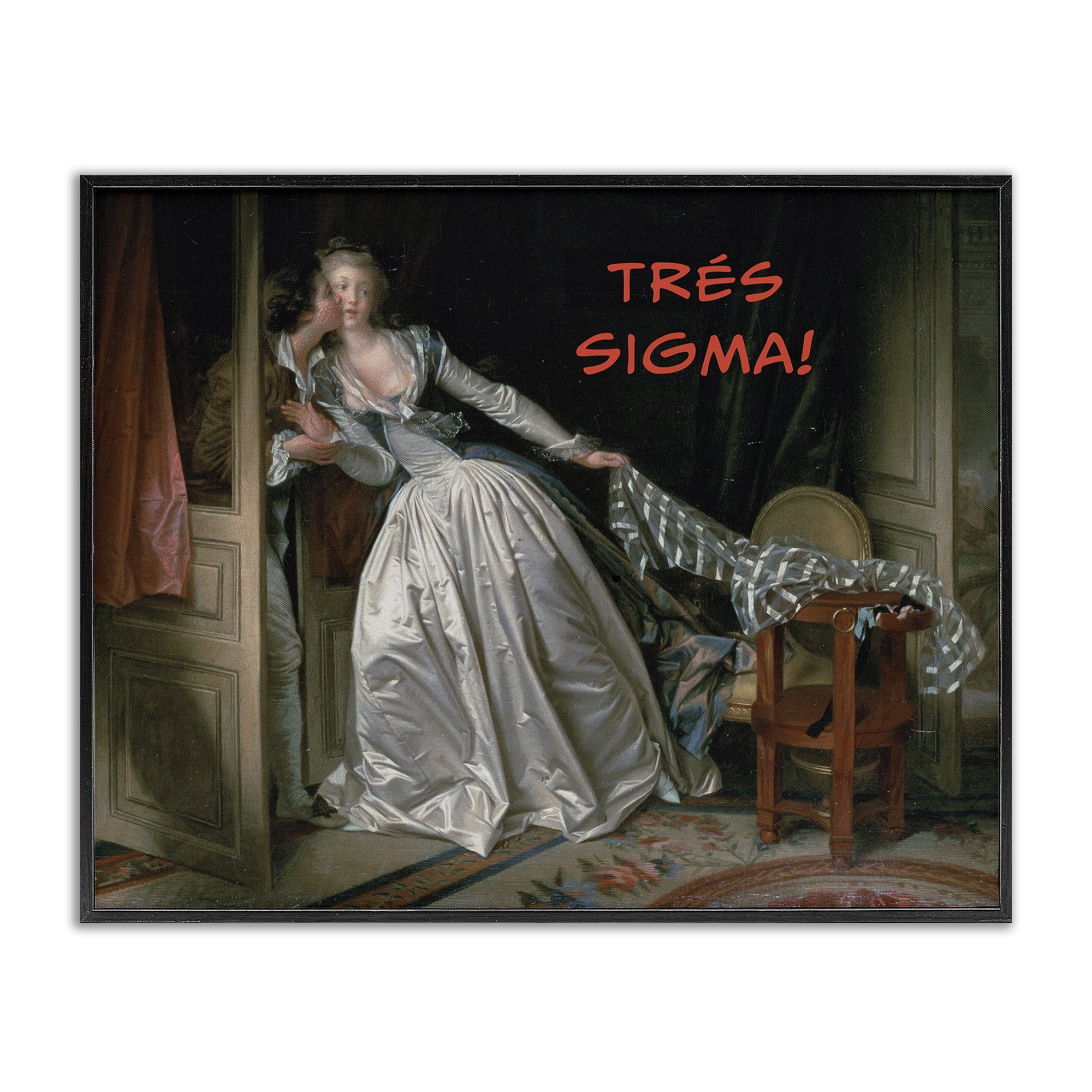 Stupell Industries Iconic Tres Sigma Black Framed Giclee Art, design by Grotto Studios