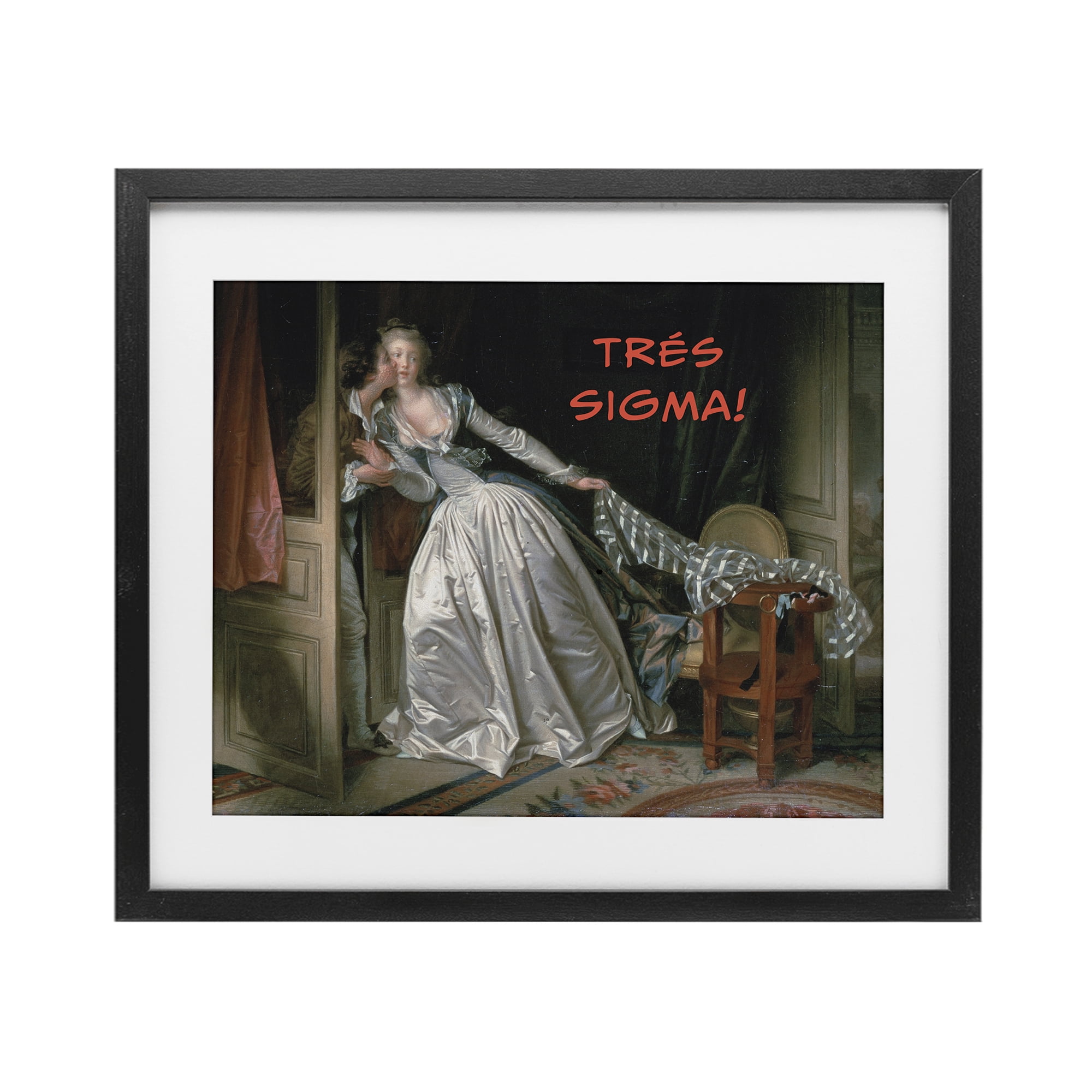 Stupell Industries Iconic Tres Sigma Black Framed Print Under Glass, design by Grotto Studios