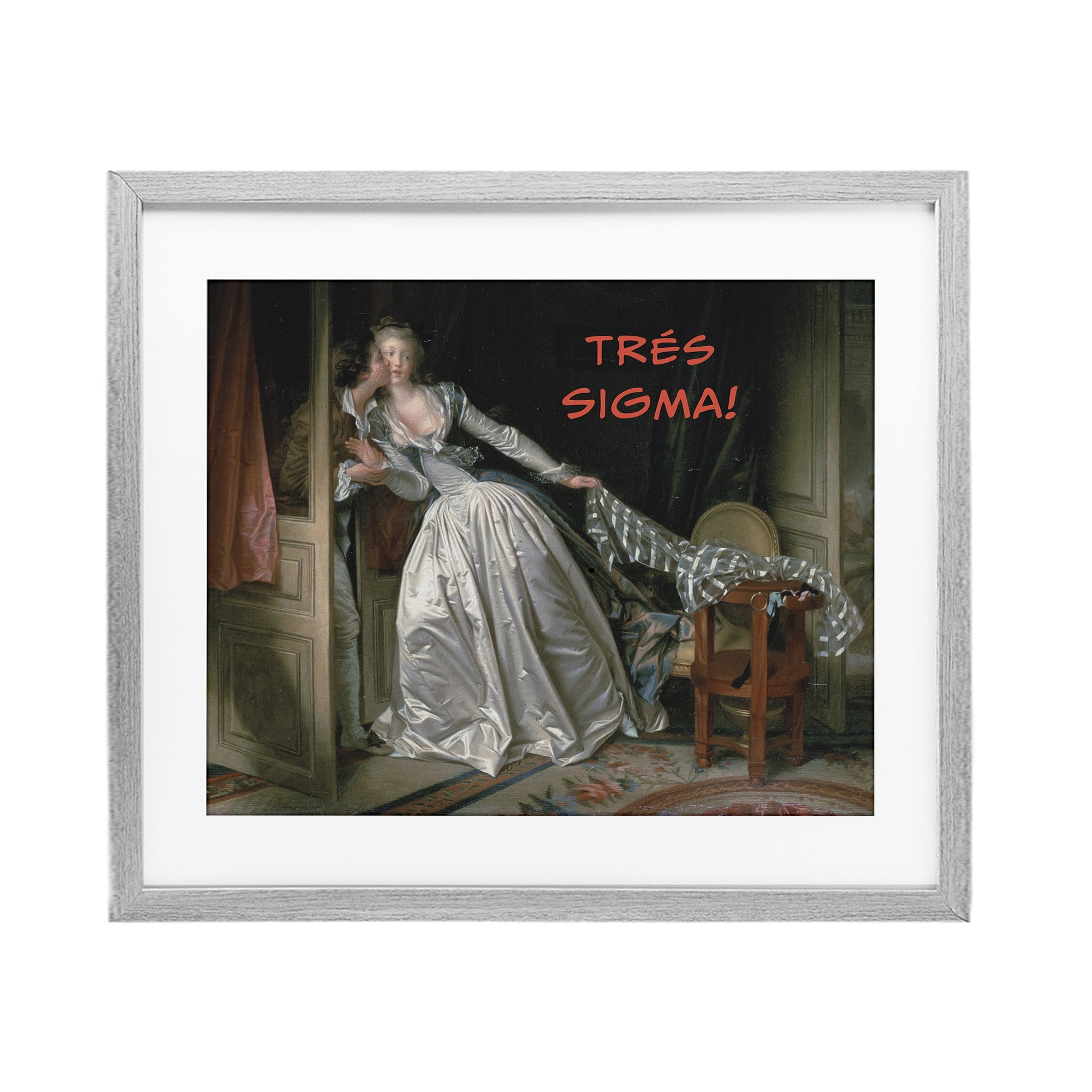 Stupell Industries Iconic Tres Sigma Gray Framed Print Under Glass, design by Grotto Studios
