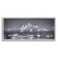 thumbnail image 1 of Stupell Industries Icy Marina Bay Boat Port Snowy Mountain Summit,30 x 13, Design by Daniel Sproul, 1 of 5