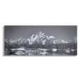 thumbnail image 1 of Stupell Industries Icy Marina Bay Boat Port Snowy Mountain Summit,48 x 20, Design by Daniel Sproul, 1 of 5