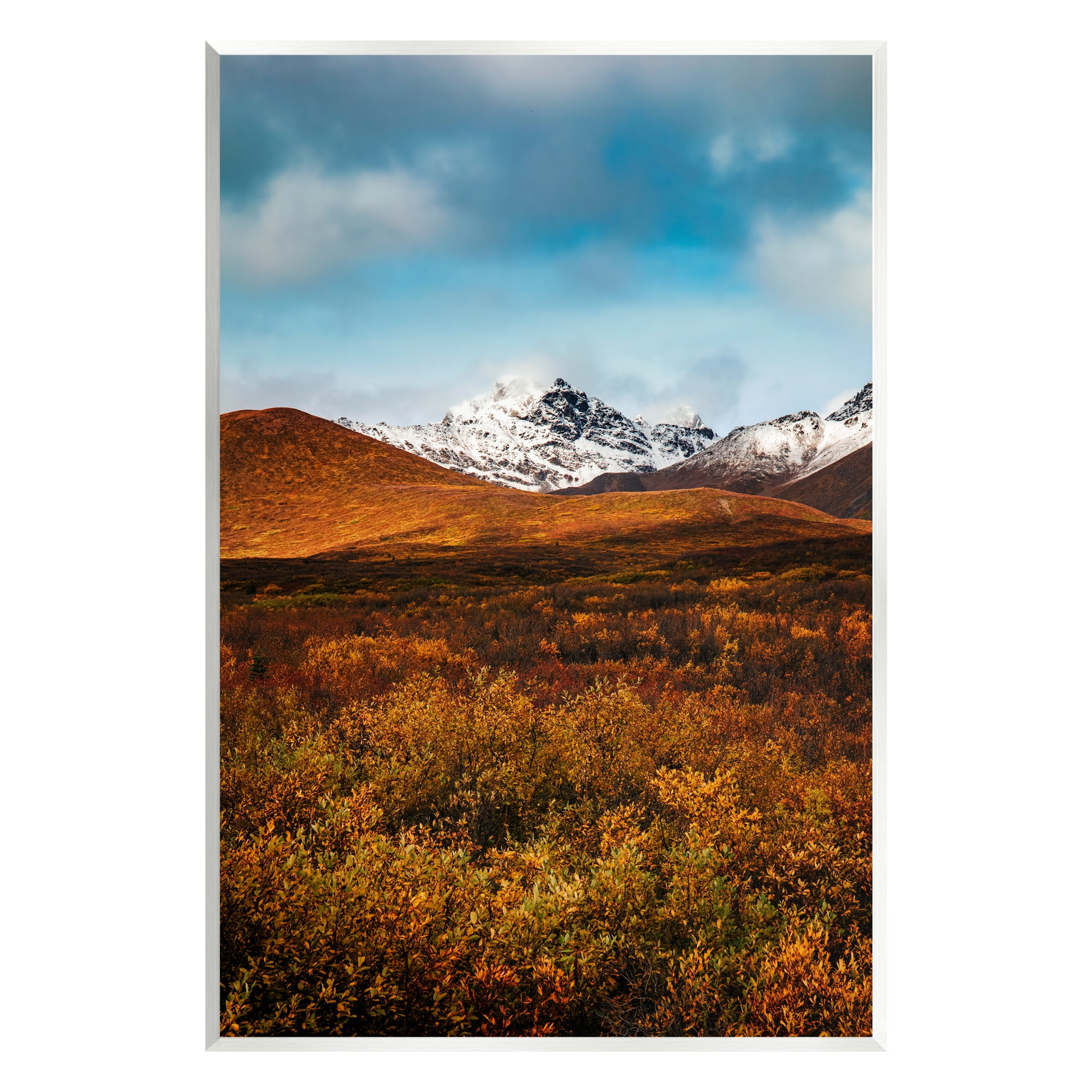 Stupell Industries Icy Mountain Landscape Landscape Photography Unframed Art Print Wall Art, 13 x 19