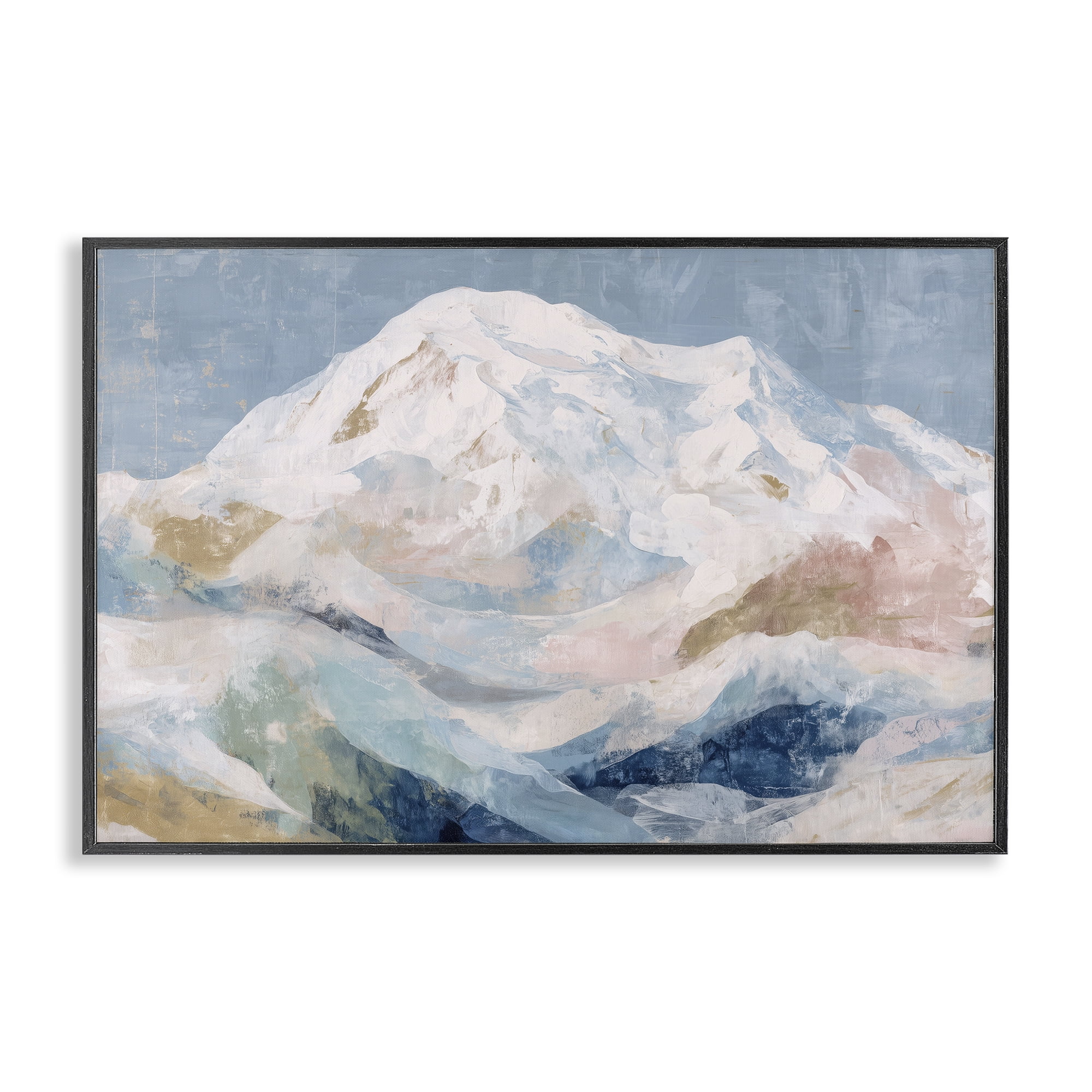 Stupell Industries Icy Mountain Range at Dusk Black Framed Giclee Art, design by Chromatic Storm Studio