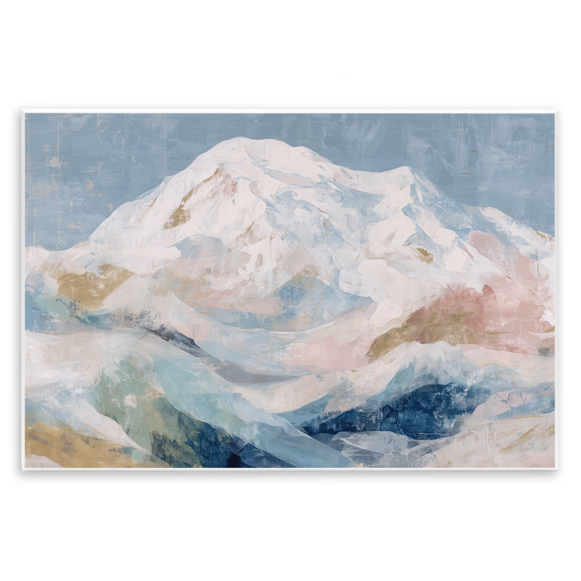 Stupell Industries Icy Mountain Range at Dusk Wall Plaque Art, design by Chromatic Storm Studio