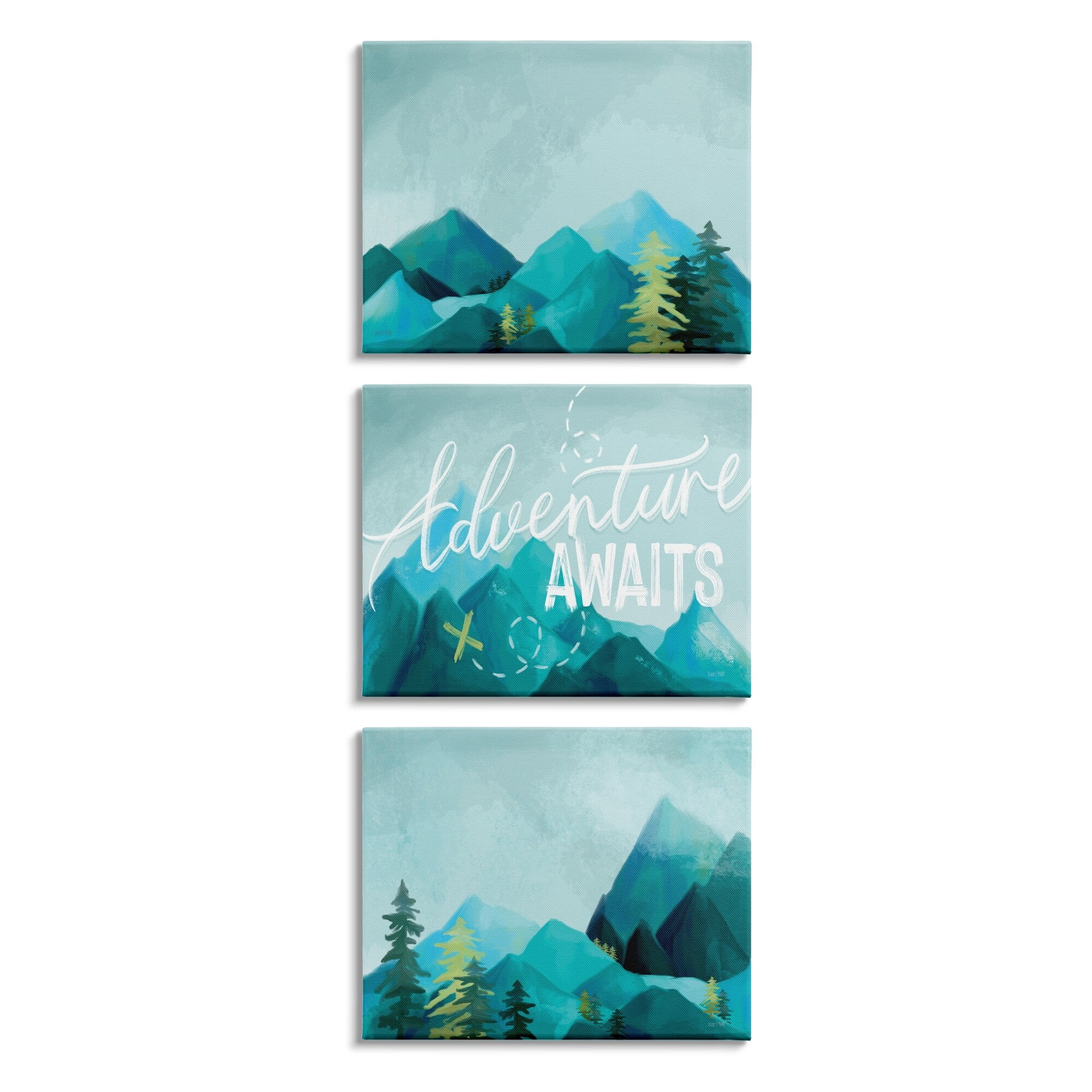 Stupell Industries Icy Panoramic Adventure Awaits Outdoor Motivational Phrase,30 x 24, Design by House Fenway