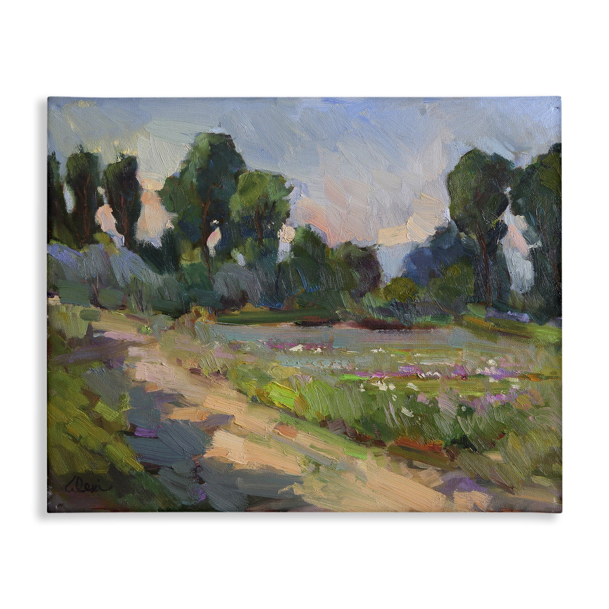Stupell Industries Idaho Spring Tree Grove Landscape & Nature Painting Wrapped Canvas Art Print Wall Art, 20 x 16