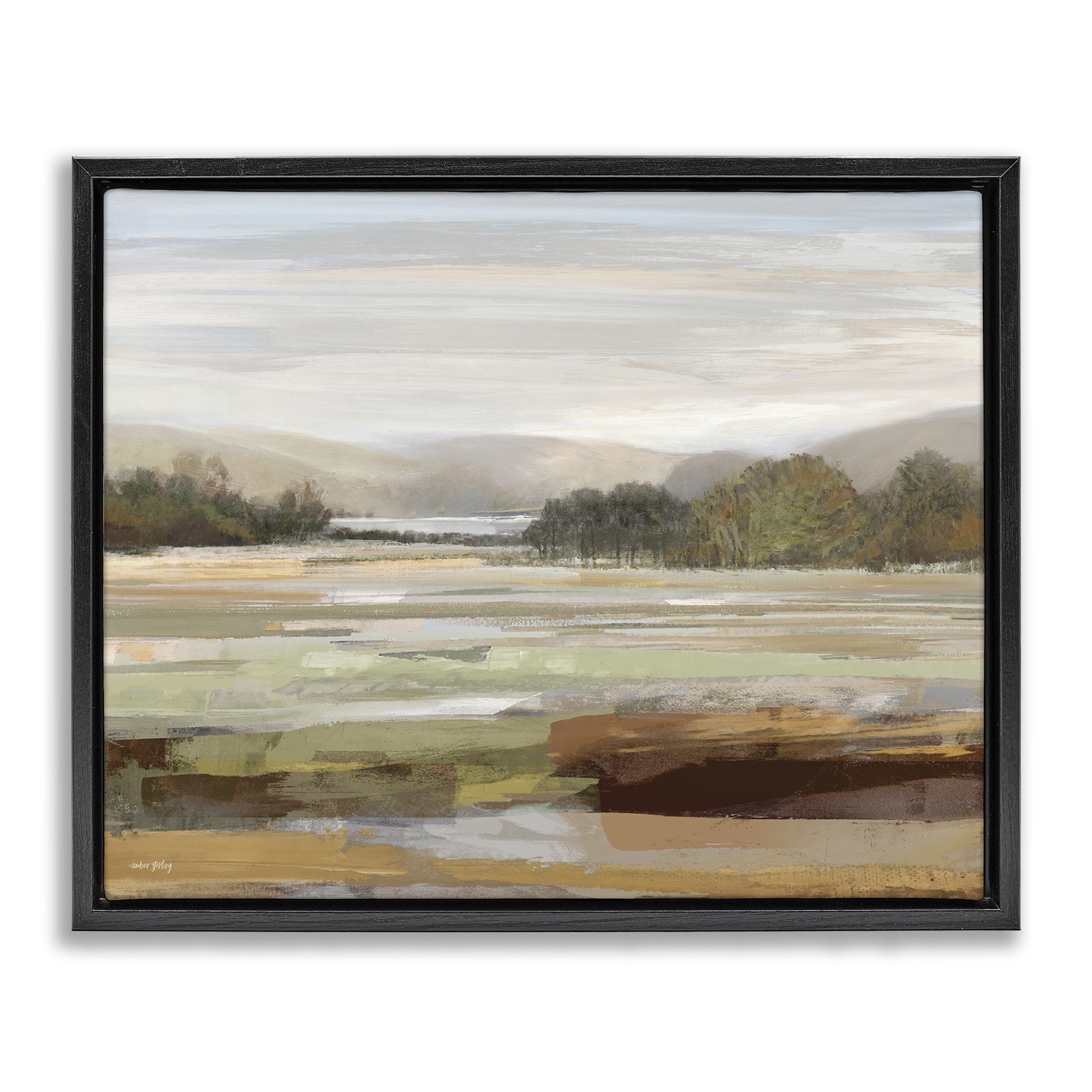 Stupell Industries Idyllic Countryside View Landscape & Nature Painting ...